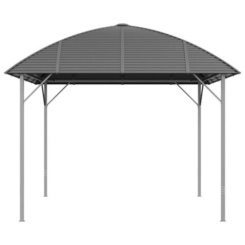 Pavillon med buet tag 3x4 m antracitgrå