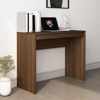 Skrivebord 90x40x72 cm konstrueret træ brun egetræsfarve