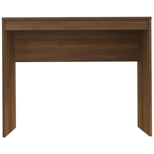 Skrivebord 90x40x72 cm konstrueret træ brun egetræsfarve