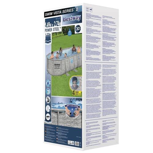 Bestway Power Steel Swim Vista Series swimmingpool 549x274x122 cm