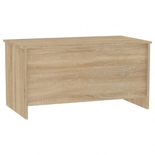 Sofabord med løftetop 102 × 55,5 × 52,5 cm - konstrueret træ i sonoma-eg