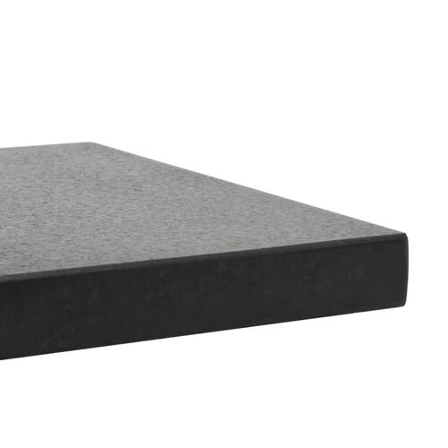 Parasolfod 28,5 kg firkantet granit sort