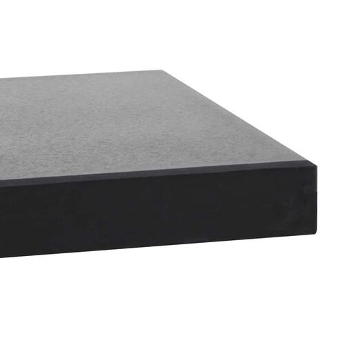 Parasolfod granit 20 kg firkantet sort