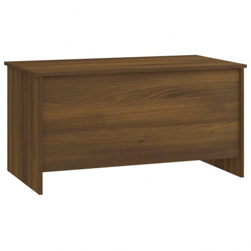Sofabord 102x55,5x52,5 cm konstrueret træ brun egetræsfarve