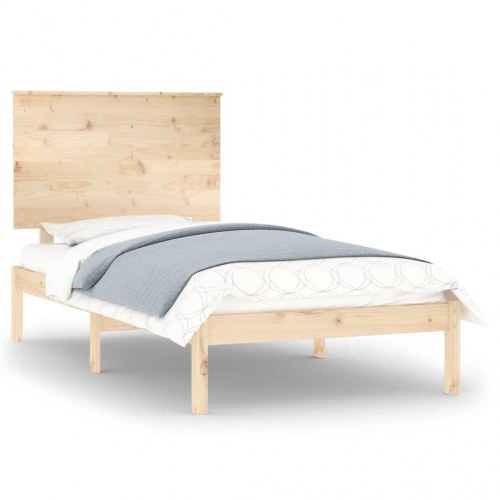 Sengeramme uden madras 100x200 cm massivt fyrretræ