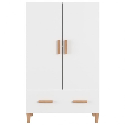 Skab 70 x 31 x 115 cm i konstrueret træ - hvid