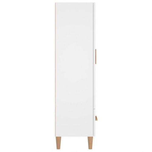 Skab 70 x 31 x 115 cm i konstrueret træ - hvid