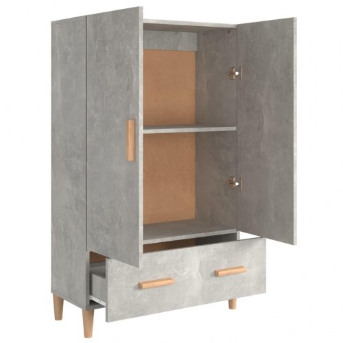 Skab 70 x 31 x 115 cm - betongrå
