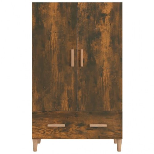 Skab 70 x 31 x 115 cm i konstrueret træ - røget egetræsfarve