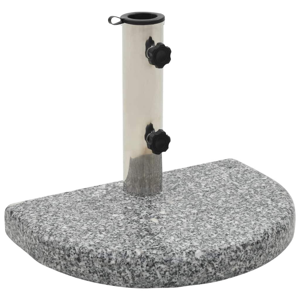 Parasolfod granit 10 kg buet grå
