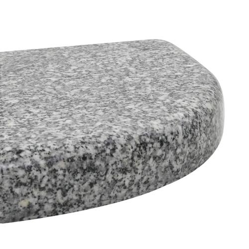 Parasolfod granit 10 kg buet grå