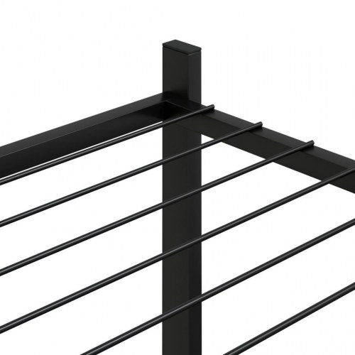 Blomsterstativ 83x25x80 cm jern sort