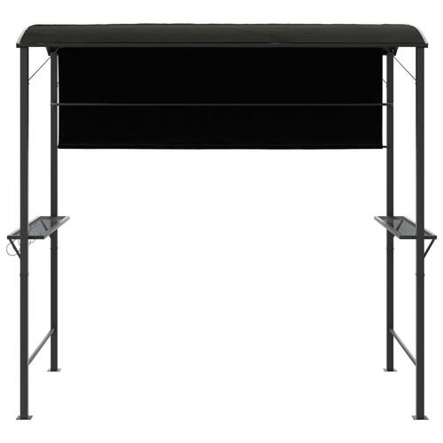 Pavillon med tag 220x110x200 cm antracitgrå