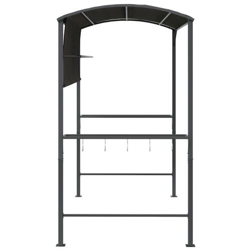 Pavillon med tag 220x110x200 cm antracitgrå