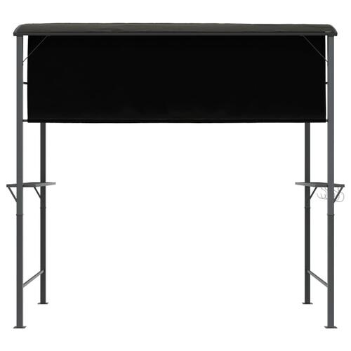 Pavillon med tag 220x110x200 cm antracitgrå