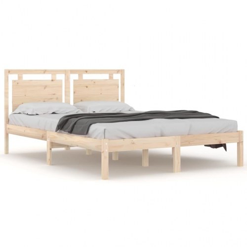 Sengeramme 140x190 cm massivt træ