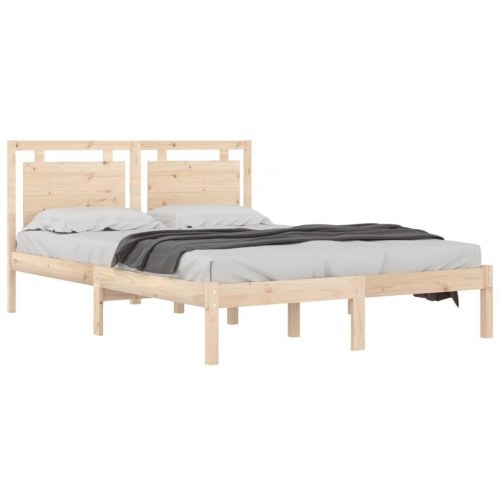 Sengeramme 140x190 cm massivt træ