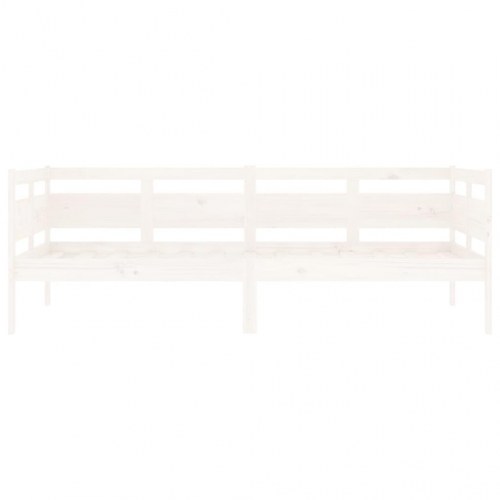 Daybed i massivt fyrretræ hvid 90 x 190 cm