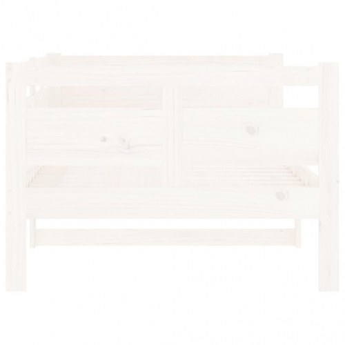 Daybed i massivt fyrretræ hvid 90 x 190 cm