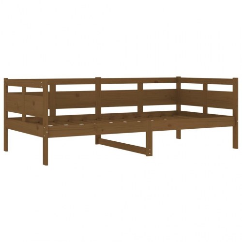 Daybed i massivt fyrretræ - gyldenbrun 90 x 190 cm
