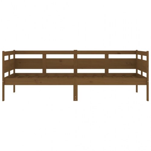 Daybed i massivt fyrretræ - gyldenbrun 90 x 190 cm