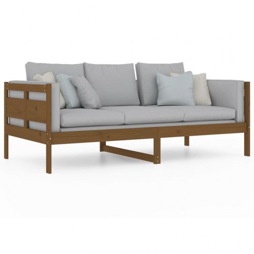Daybed i massivt fyrretræ - gyldenbrun 90 x 190 cm