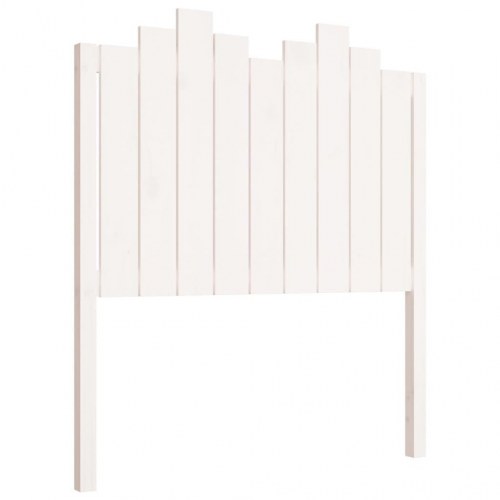 Sengegærde 96x4x110 cm massivt fyrretræ hvid