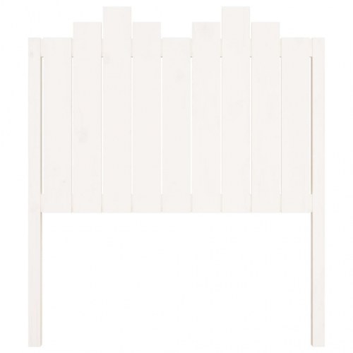 Sengegærde 96x4x110 cm massivt fyrretræ hvid