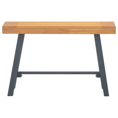 Bænk 80 cm massivt teaktræ