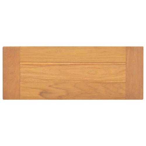 Bænk 80 cm massivt teaktræ