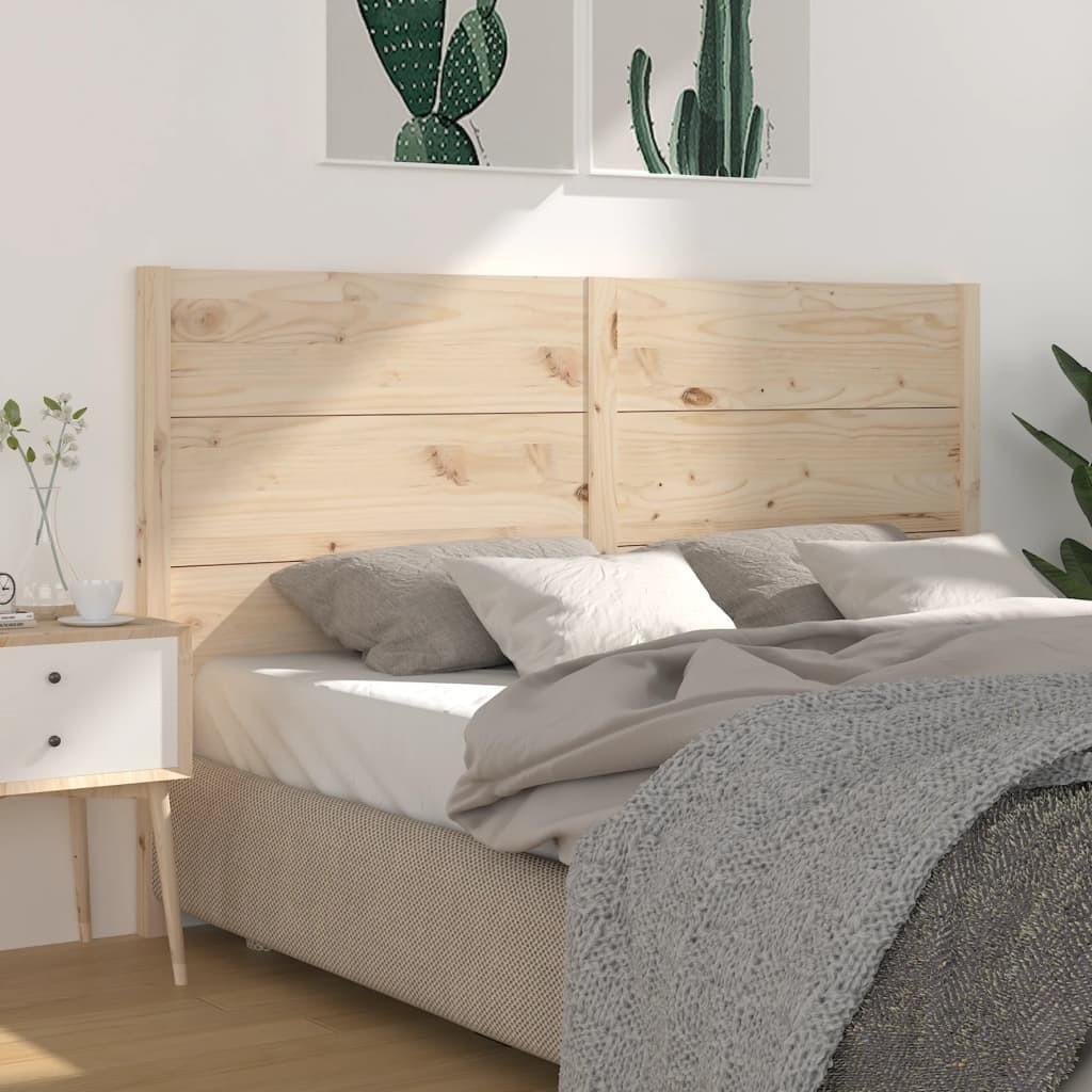 Sengegærde 81X4X100 Cm Massivt Fyrretræ - Naturfarvet / 206 x 100 cm