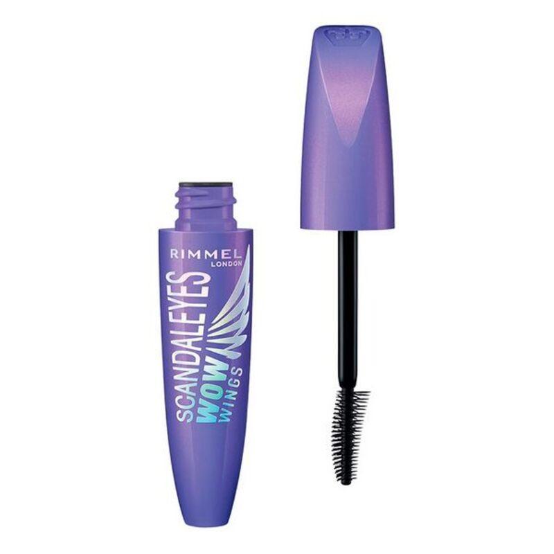 Mascara med Ekstra Volumen Effekt til Øjenvipper Scandaleyes Wow Rimmel London 001 - black