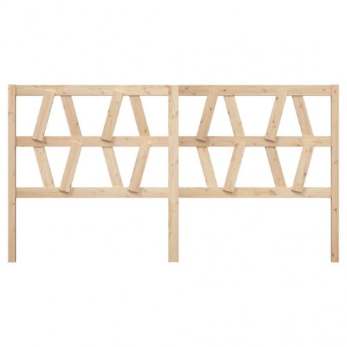 Sengegærde 206x4x100 cm massivt fyrretræ