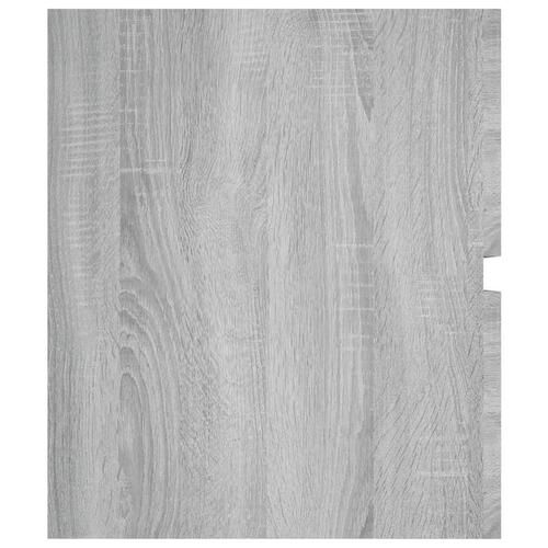 Badeværelsesskab 100x38,5x45 cm konstrueret træ grå sonoma-eg