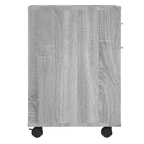 Rullebord 45x38x54 cm konstrueret træ grå sonoma-eg