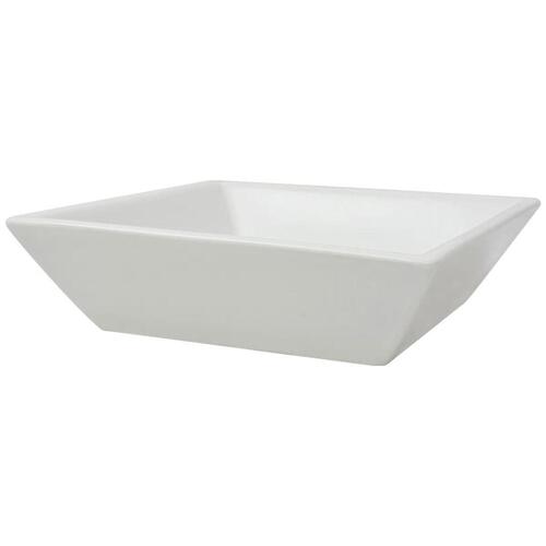 Håndvask firkantet keramik 41,5 x 41,5 x 12 cm hvid