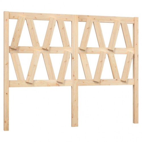 Sengegavl 126 × 4 × 100 cm i massivt fyrretræ