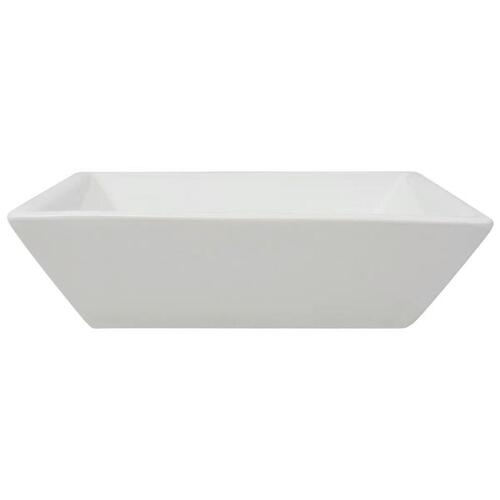 Håndvask firkantet keramik 41,5 x 41,5 x 12 cm hvid