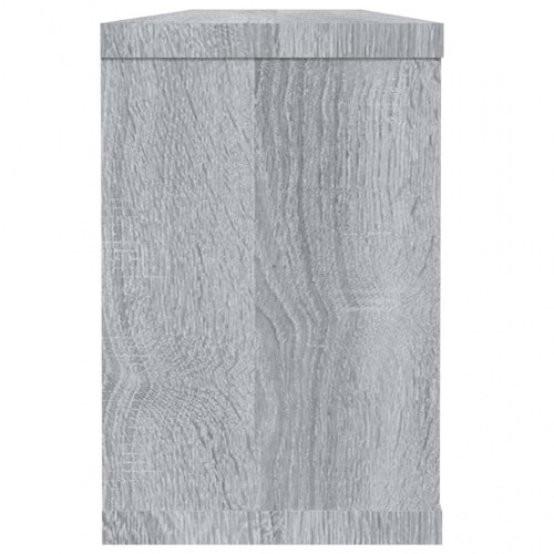Væghylder 2 stk. - kubeformede 60×15×23 cm i konstrueret træ, grå sonoma-eg