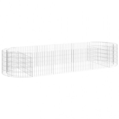 Gabion-højbed 300x100x50 cm galvaniseret jern