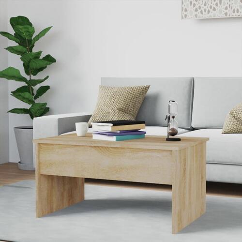 Sofabord 80x50,5x41,5 cm konstrueret træ sonoma-eg