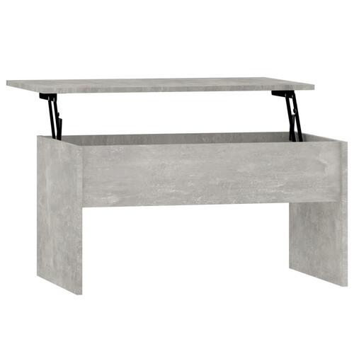 Sofabord 80x50,5x41,5 cm konstrueret træ betongrå