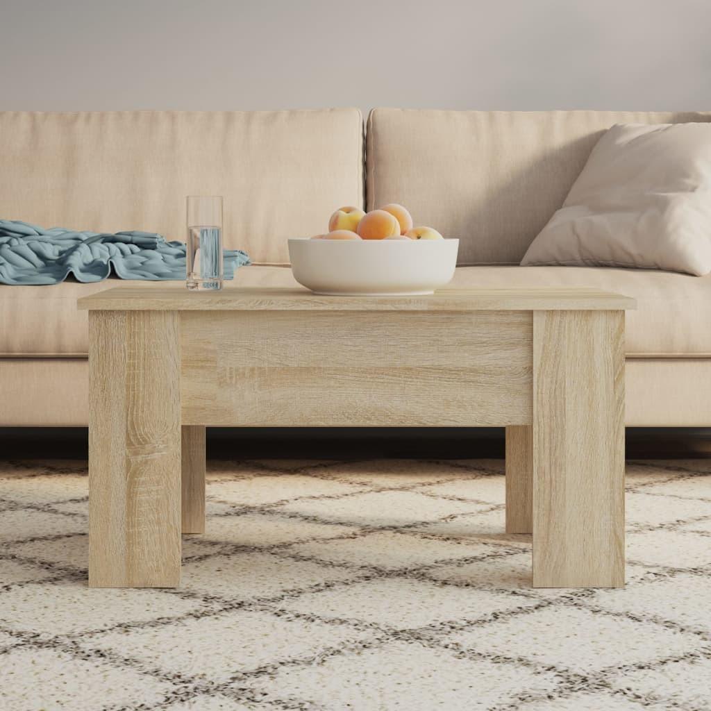 vidaXL sofabord 79x49x41 cm konstrueret træ sonoma-eg