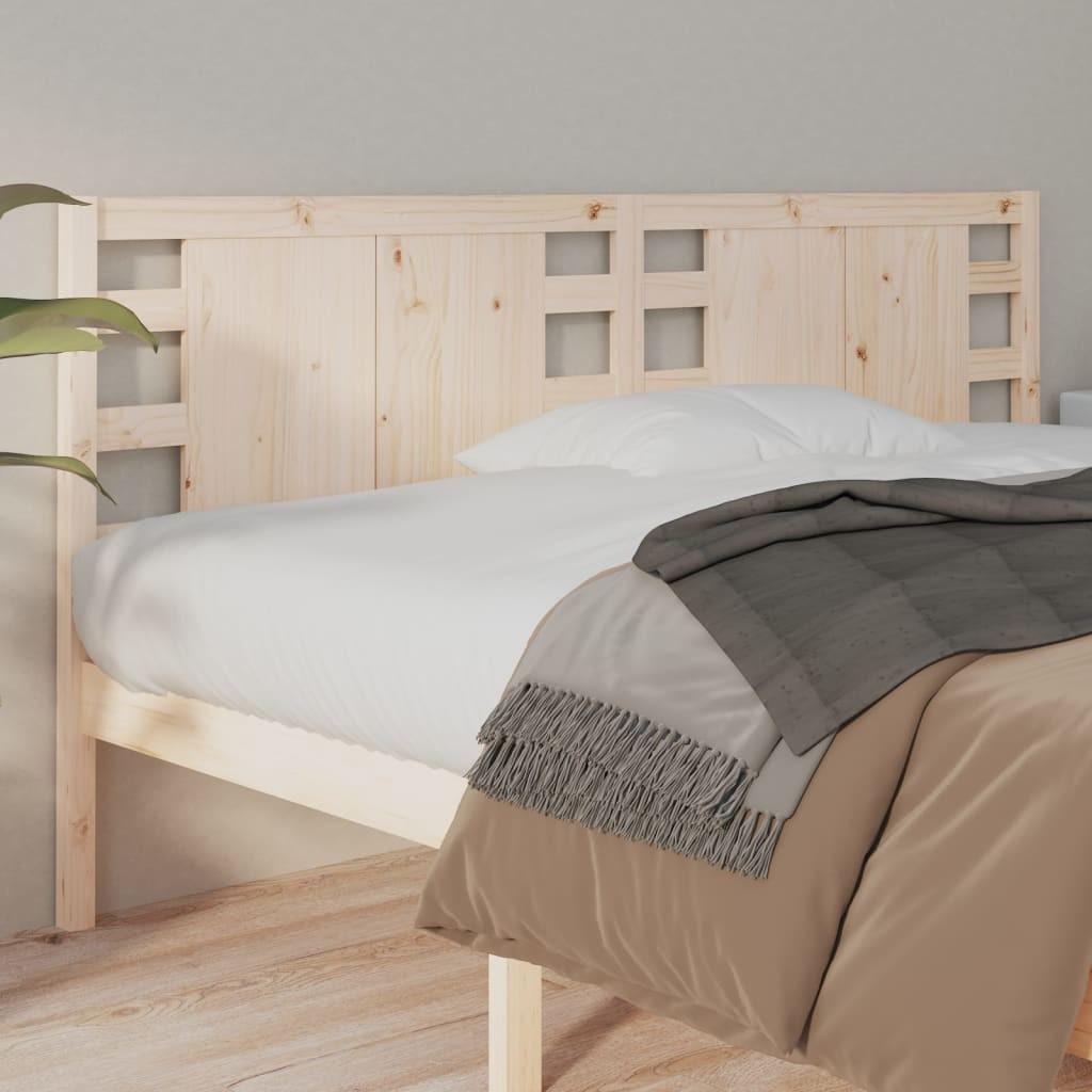 Sengegærde 141x4x100 cm massivt fyrretræ billede