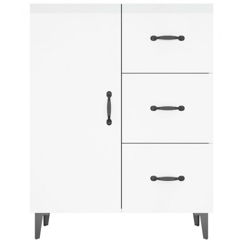 Skænk 69,5x34x90 cm konstrueret træ hvid højglans