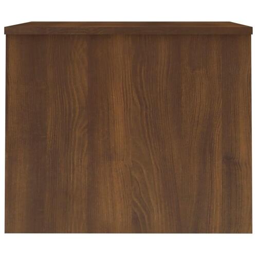 Sofabord 80x50,5x41,5 cm konstrueret træ brun egetræsfarve