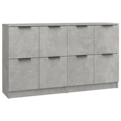 Skænke 2 stk. 60×30×70 cm i konstrueret træ - betongrå