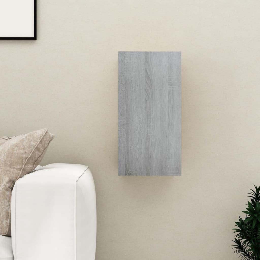 Tv-bord 30,5x30x60 cm konstrueret træ grå sonoma-eg