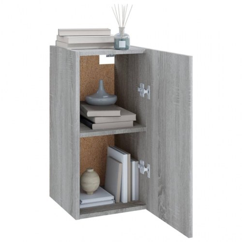 Tv-skabe 2 stk. 30,5x30x60 cm konstrueret træ grå sonoma-eg