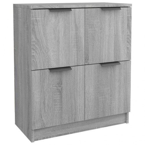 Skænk med 4 låger 60 x 30 x 70 cm - grå sonoma-eg